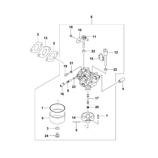Picture of I - Carburatore FJ180V-BM80